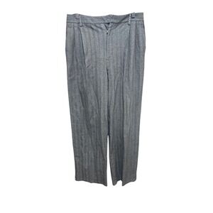 Linda Allard Ellen‎ Tracy Wool Blend Herringbone Trousers Career Pants 10